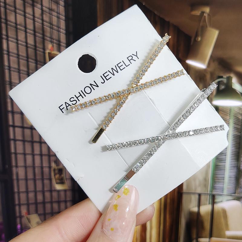 Kristall für Frauen Koreanische Neue Haarnadeln Mädchen Geometrische Perlen Haarspangen Mode Haarklammer Seitenclip Haaraccessoires