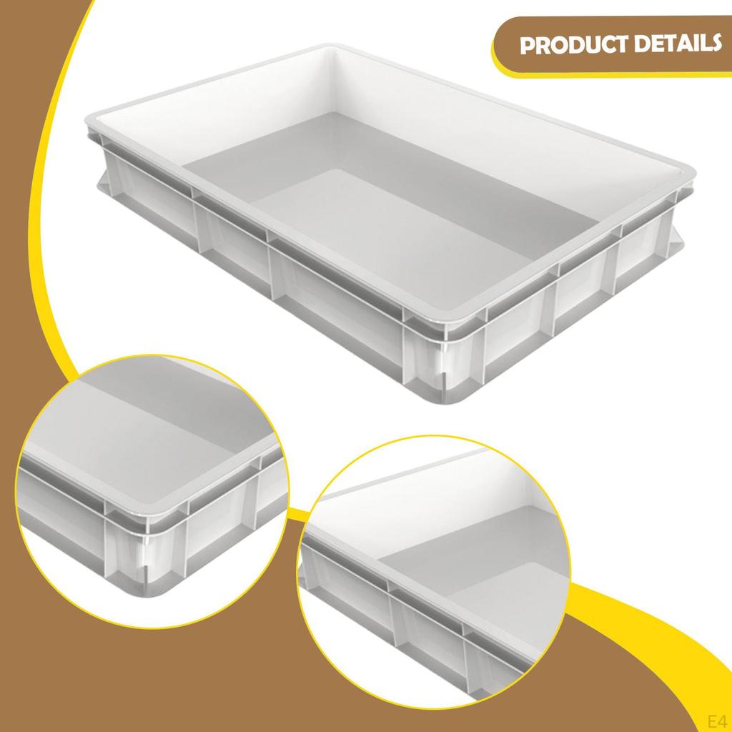 Fermentation Box Baker's Container Storage Bin Fruit Tray with Rounded Edges for Easy Cleaning