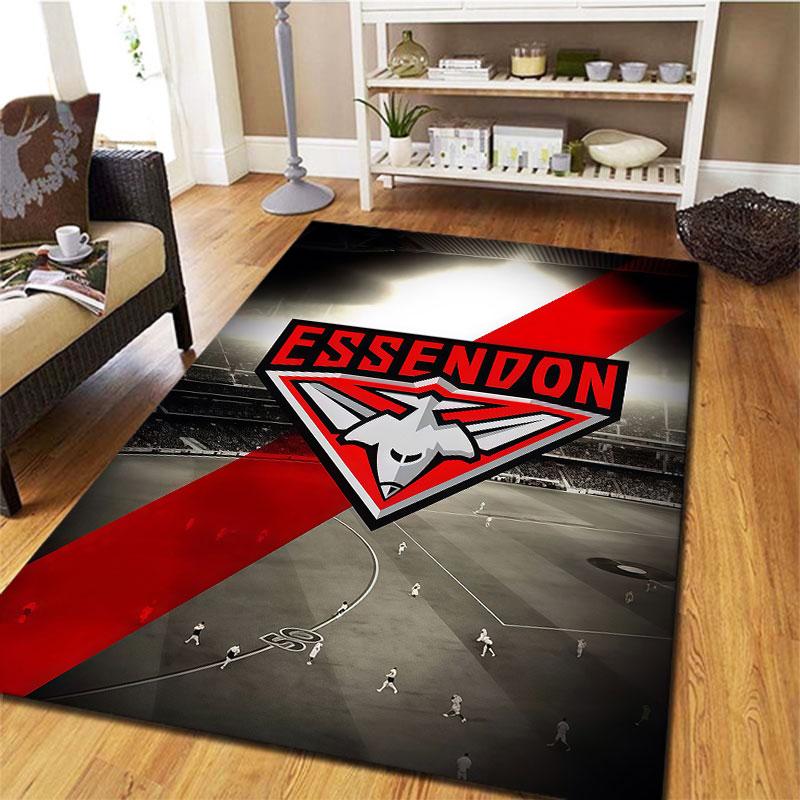 Essendon Football Club Carpet Rug for Living Room Bedroom Home Sofa Decoration,Kids Play Non-slip Floor Mat