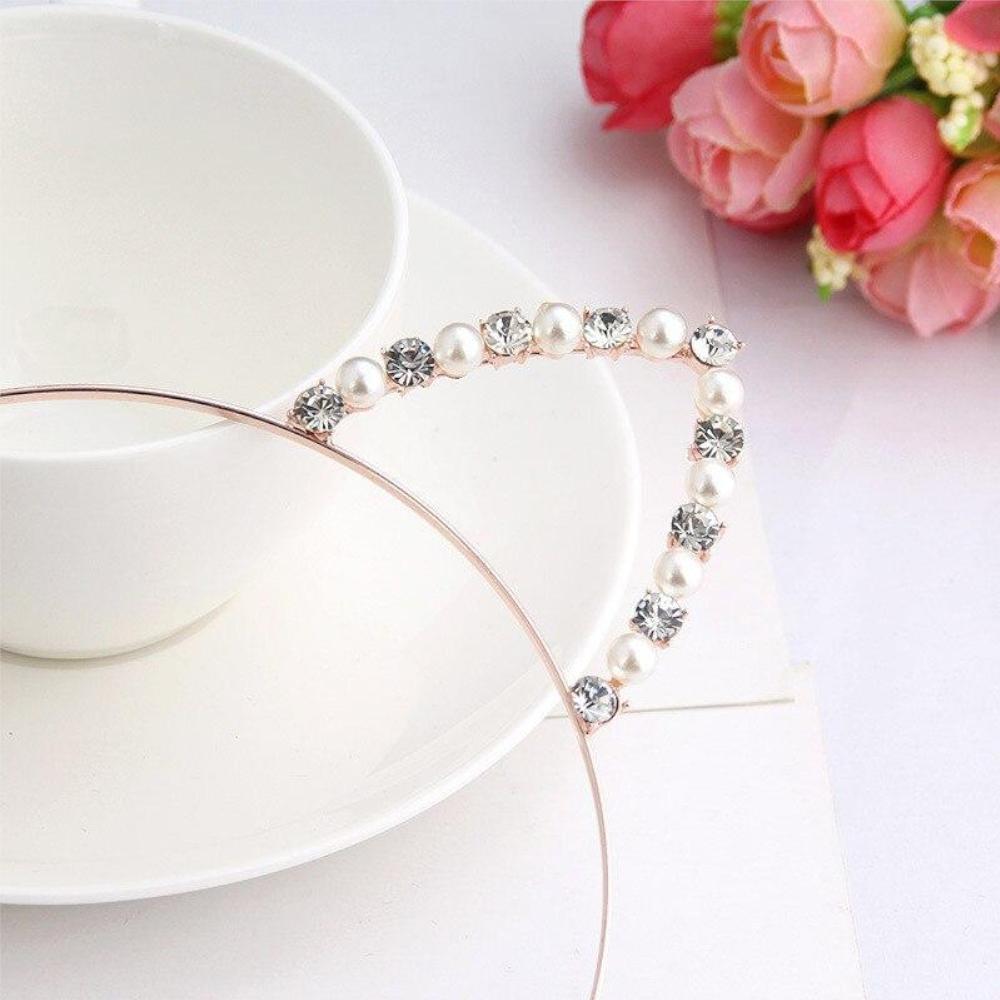 Rhinestone Cat Ear Headband Kitten Pet Play  Accessories Headbands