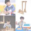 Creative Wooden Diy Hand-cranked Crane Kit For Elementary Students Stem Education