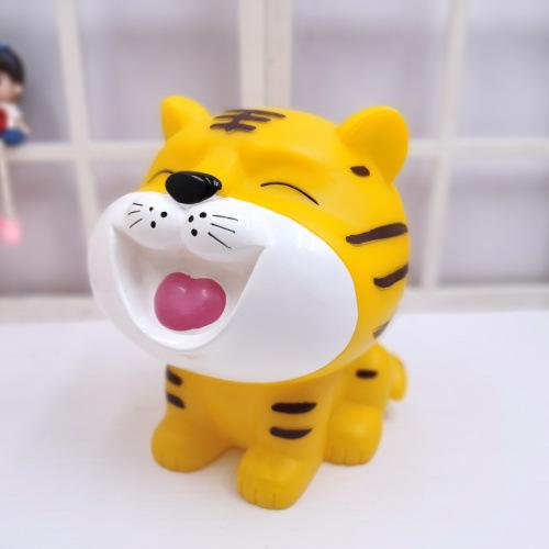 

Креативный тигр Копилка Детская комната Украшение анти-падение Виниловая Копилка Подарок на день рождения накопительная коробка денежный сейф DXUIALOI