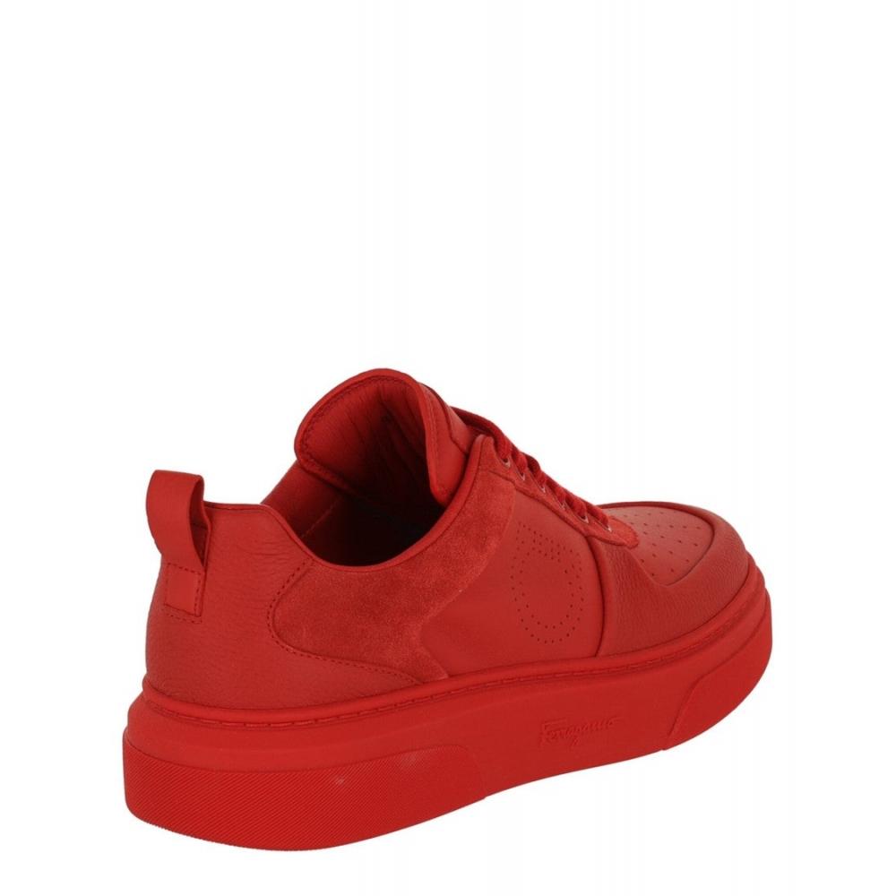 Salvatore Ferragamo Cassina Low Top Sneakers Red