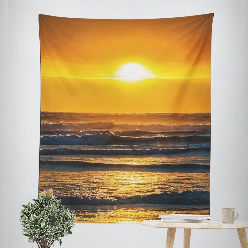 Декоративный гобелен с морским закатом — фото 8