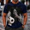 Men's Funny Halloween Printed T-Shirt for Costume Party