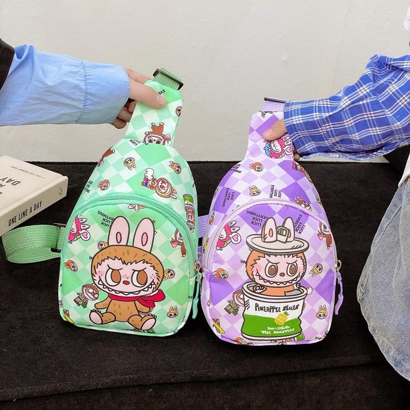 Children Bag Chest Cartoon Anime Shoulder Bags Adjustable Shoulder Strap