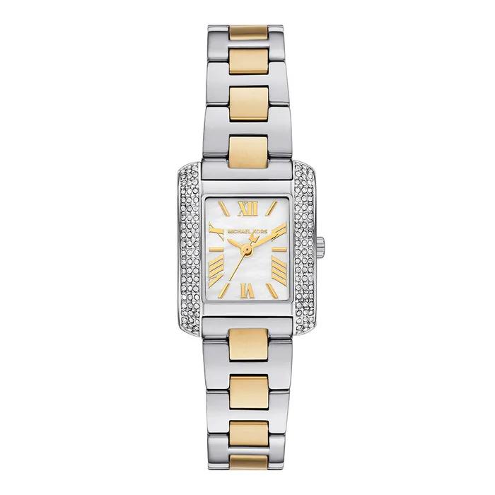 MK4882 (Emery) Emery Mother-of-Pearl Square Women's Metal Watch