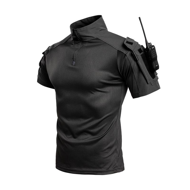 Men's G4 Quick-Dry Tactical Camouflage Training Set: Short-Sleeve, Wear-Resistant, Loose Fit Outdoor T-Shirt & Frog Suit