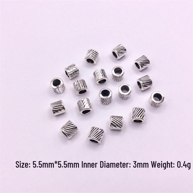 Tibetan Silver Beaded Spacer Beads for DIY Jewelry: Bracelet, Necklace, Hand String Accessories