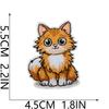 Cat Party Embroidery Cloth Sticker Ironing Cartoon Kitten Embroidery Label Tide Play Bag Decoration Patch Sticker Cute Meow Meow
