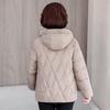 Autumn Winter Thicken Warm Parka Women Casual Solid Color Big Pocket Loose Short Hooded Coat Jackets Outwear