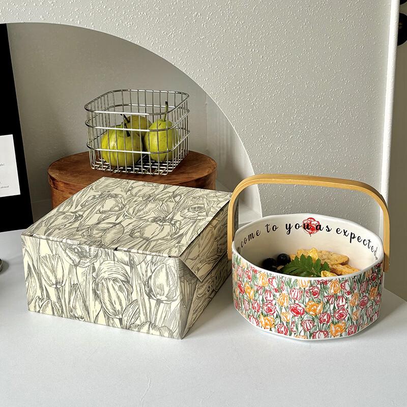 

Ruhan Elegant Ceramic Fruit Basket
