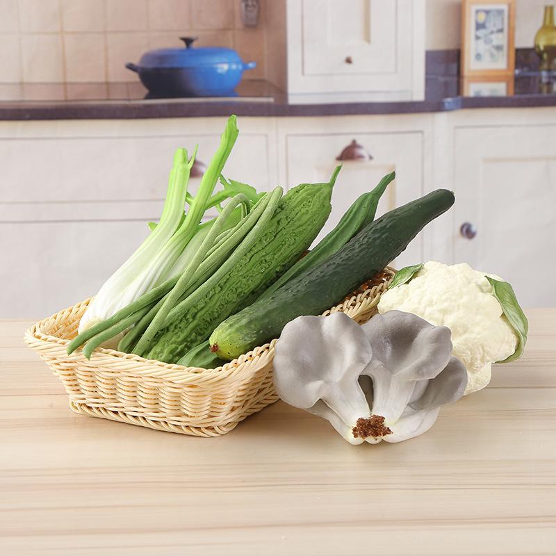 1pcs Artificial Vegetables Simulation Vegetable Model Fake Lettuce Eggplant Photography Prop Kids Play Kitchen Toys
