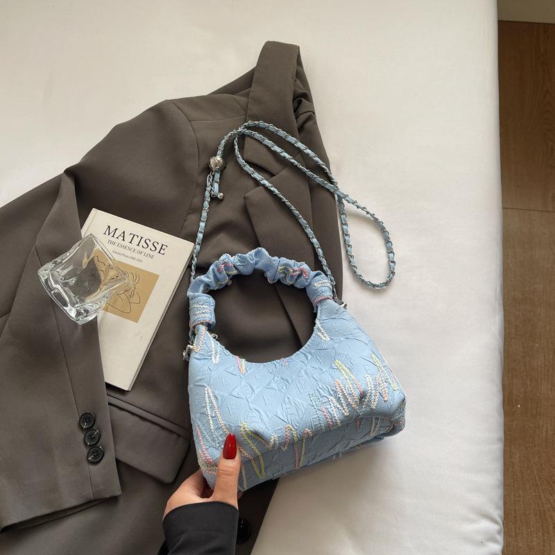 

Simple and large-capacity commuting class, shoulder small square bag, textured bag, women s 2025 new casual and beautiful messenger bag
