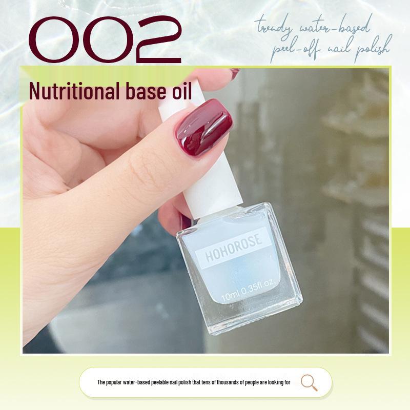 HOHOROSE Quick-Dry Water-Based, Peelable Nail Polish, 10ml, Perfect for Students