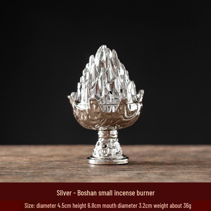 Auspicious Cloud Mini Copper Incense Burner for Indoor Aromatherapy