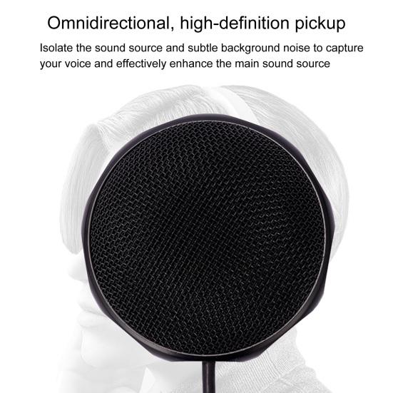 K3 Omnidirectional Microphone High-definition ABS Portable Plug Play USB Desktop Condenser Pickup
