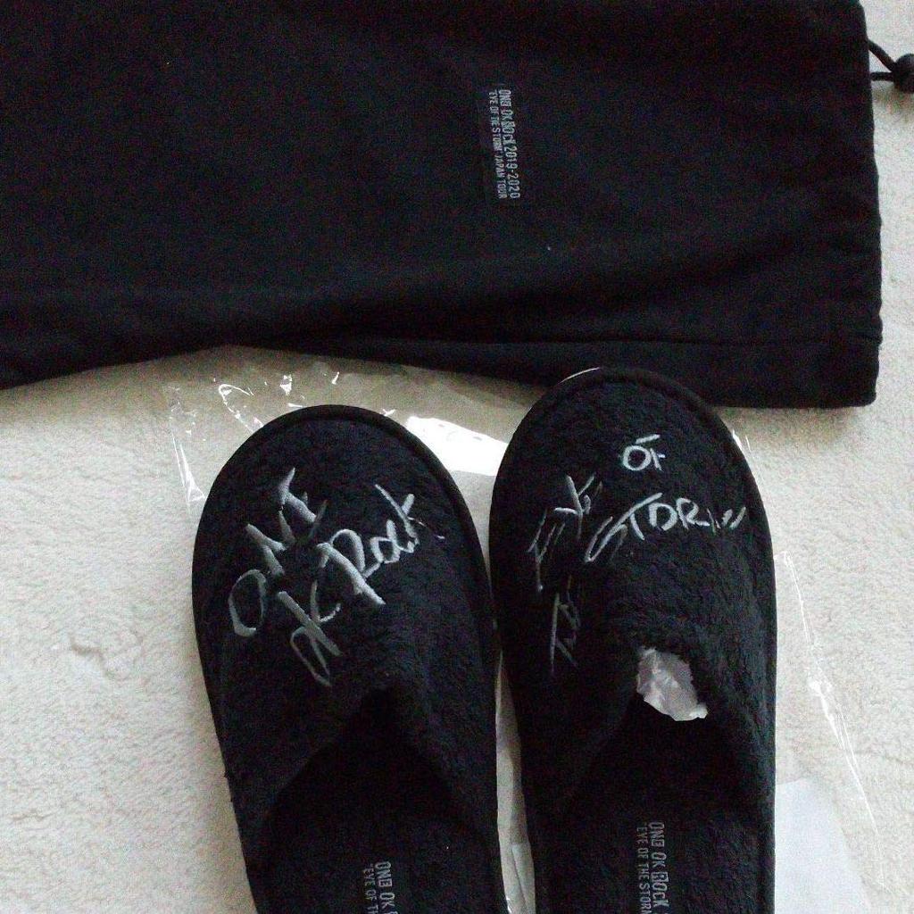 [ONE OK ROCK] ONE OK ROCK 2019-2020 “Eye of the Storm” JAPAN Merchandise “Room Slippers” (L)