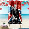 007: Skyfall - Bond Loyalty Danger Beach Towel Outdoor Camping Portable for Travel Absorbent Bath Towel Quick-drying Swim Towel Seaside