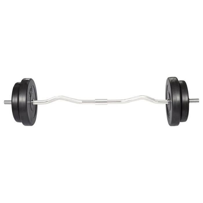 VidaXL Haltère 30 kg Poids Fitness Exercice Musculation Poids Entraînement 90373