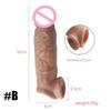 Silicone Cock Ring Soft Realistic Penis Sleeve Extender Condom Penis Ring Delayed Ejaculation Dick Cover Case Cock Header