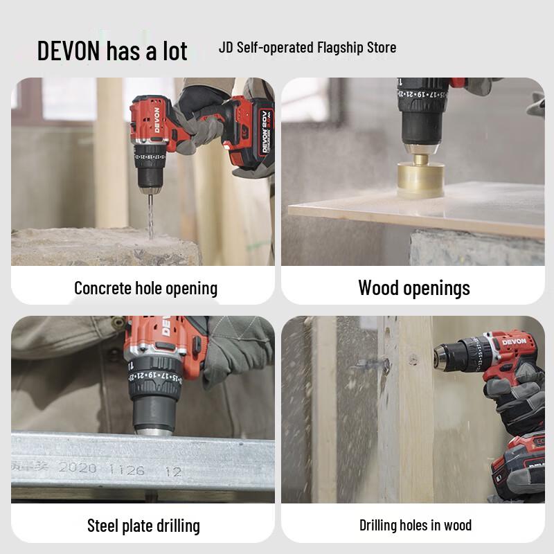 Devon 20V Brushless Cordless Impact Drill DID201 CN Plug (adapter Included)