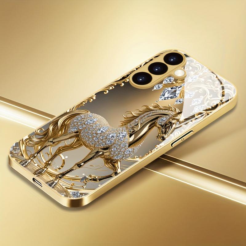 Kreativní pouzdro na telefon z ocelového skla Vhodné pro Samsung Galaxy S26 S25 S24 S22 S21 S20 FE/Ultra/Plus Odolné proti pádu Zadní kryt