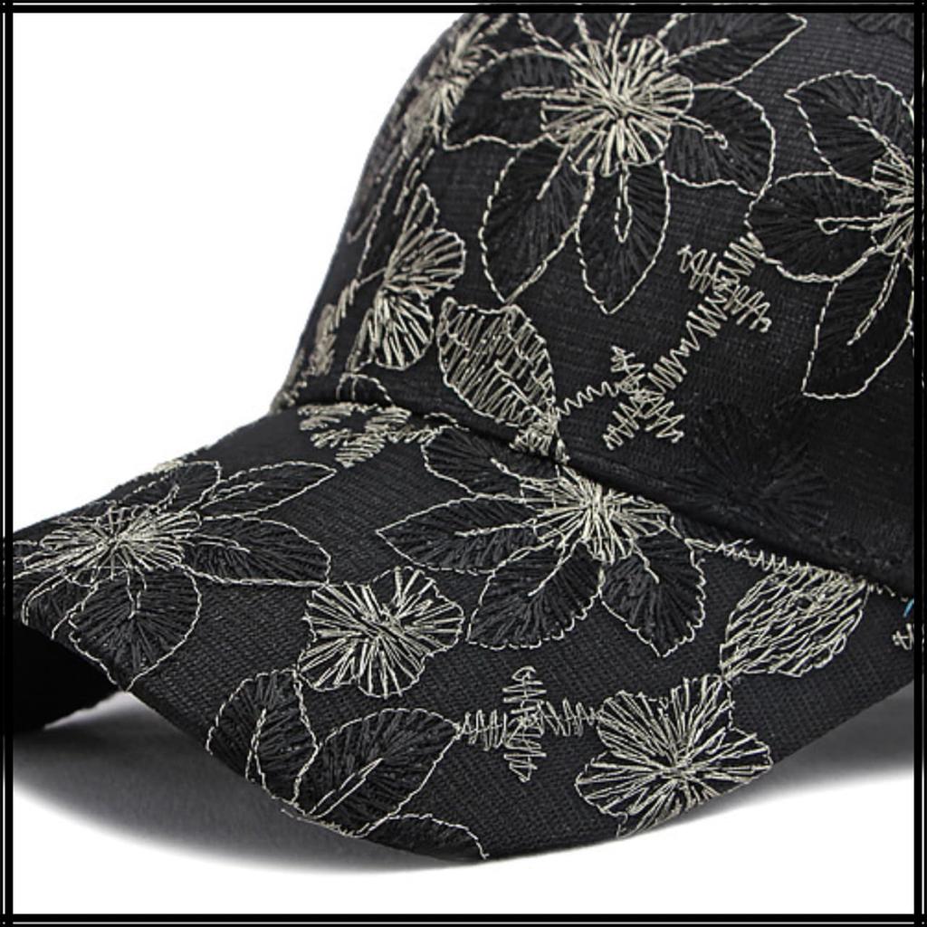 Baseball Girly CZ126 [White Fang] Hut, Kappe, Kappe, Schirm, Blume, Stickerei, Spitze, Niedlich, Damen, (Rosa)