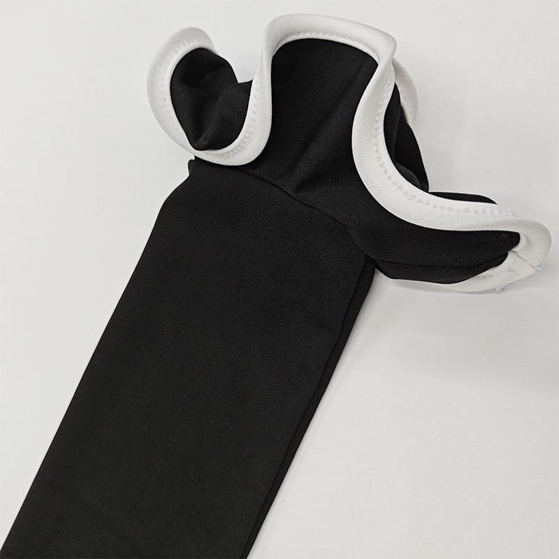 Fashion Women's Knit Mini Dress Ruffled Summer High Waist Elegant Slim Party Dress Patchwork Knitwear Sweater Female Dress