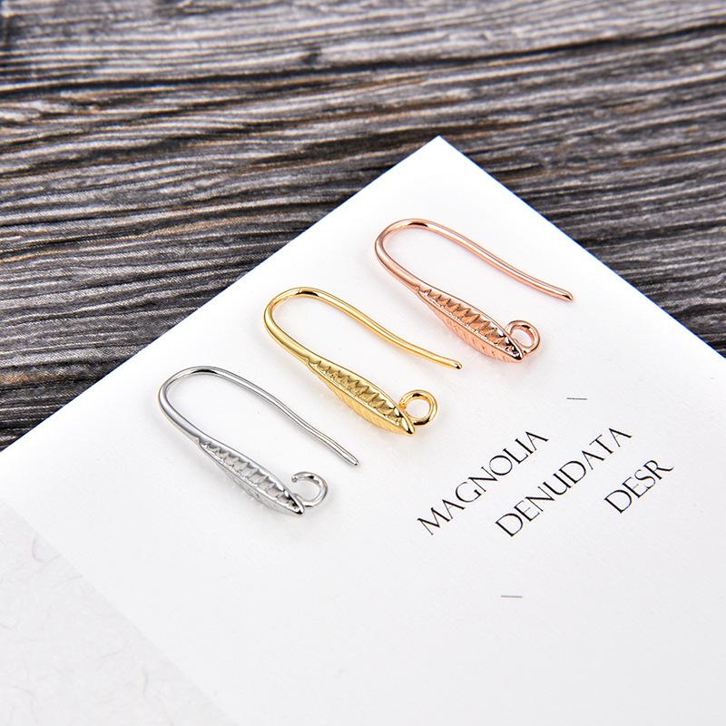 DIY Europäische & Amerikanische Galvanisierte Gold U-Form Ohrhaken für Frauen - Schmuckzubehör