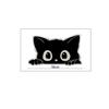 Car Stickers Block Scratches Stealing Glances At Black Cat Waterproof Decal Scratch Masking Car Motorcycles Electric Car Sticker