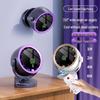 Compact USB Charging Desktop Fan with Digital Display and Wall-Mount Option