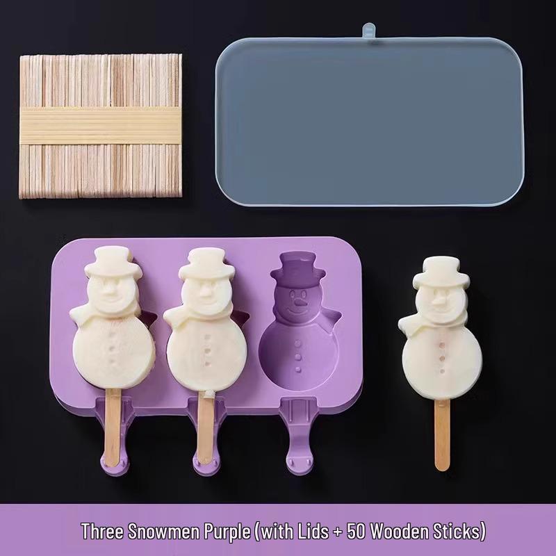 Bear-Shaped Ice Cream & Popsicle Mold - Food-Grade Silicone for Homemade Treats