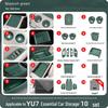 Xiaomi YU7 Interior Accessories: 10-Piece Silicone Set for Cup Holders, Center Console Storage, and Protection.