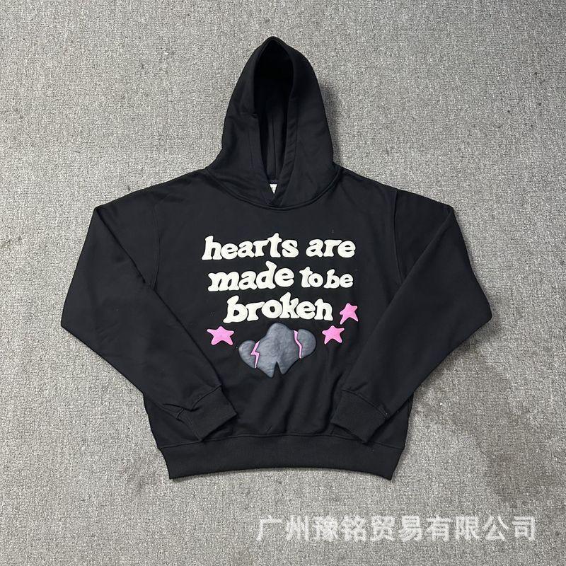 Broken Planet Oversized Hoodie Jogger Set Mens Streetwear Cotton Fleece Letter Puff Print Loose Fit Winter