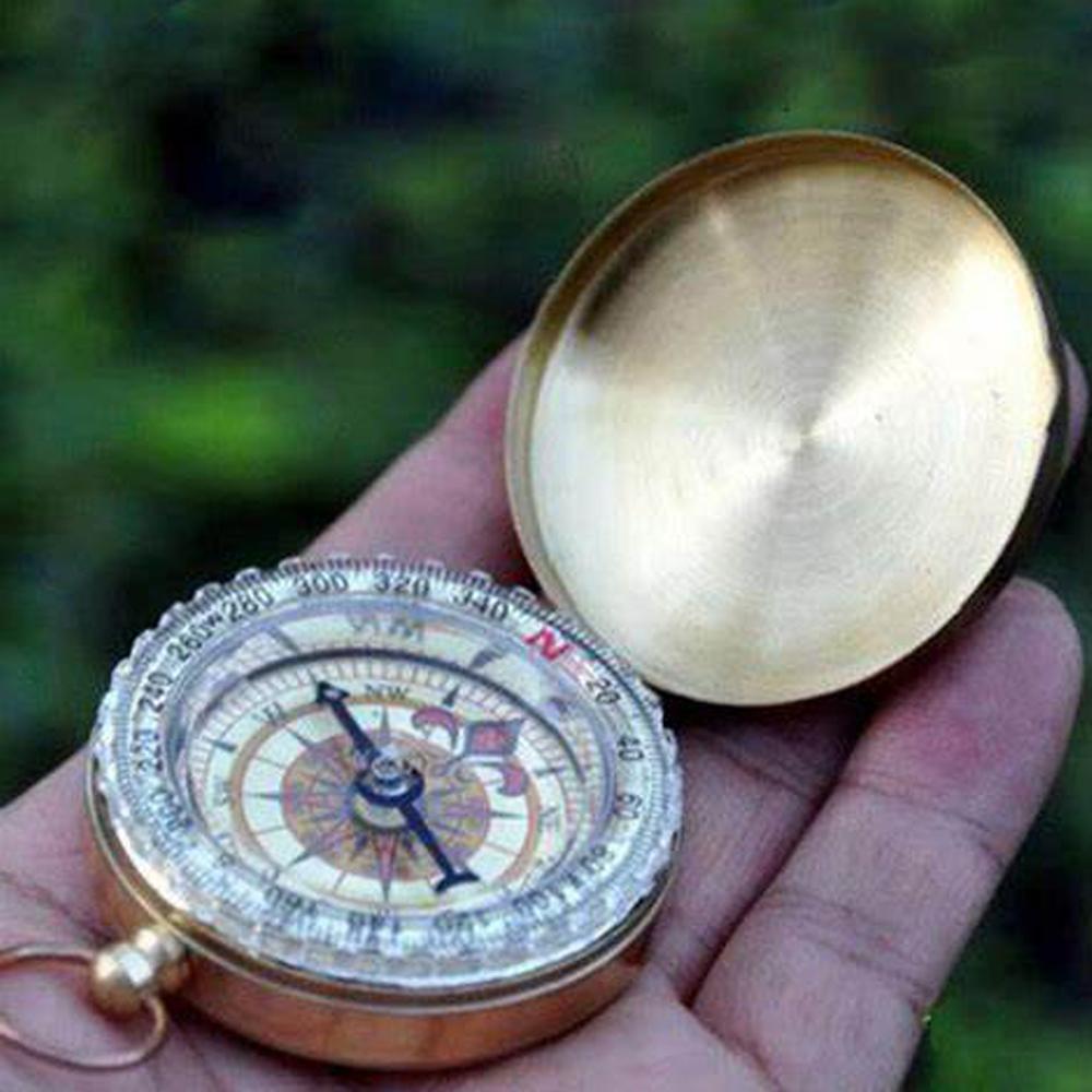 Portable Pocket Watch Compass Hiking Survival Waterproof Outdoors Navigation Device with Night