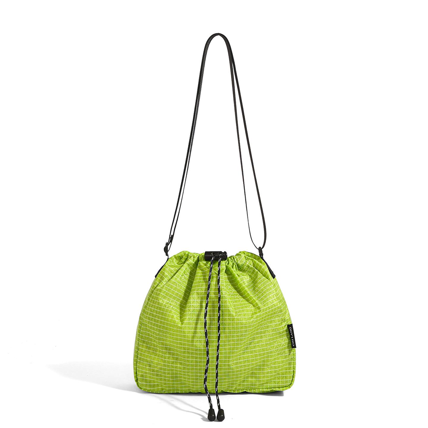 

Drawstring Fashion Small Bag Crossbody Bag Women s Commuter Casual Light Shoulder Mom Bucket Bag зелений