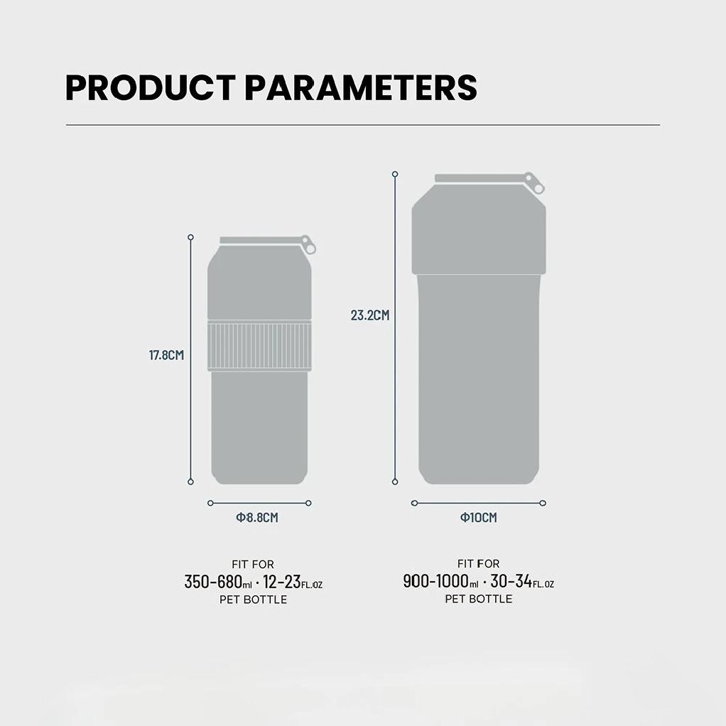Tyeso High-Performance Insulated Cold Drink Bottle Portable Large Capacity Lightweight Tumbler for Outdoor Sports Travel