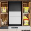 Food Storage Organizer Bins Clear Plastic Bins with 3 Removable Dividers for Pantry Kitchen Fridge Cabinet Organization