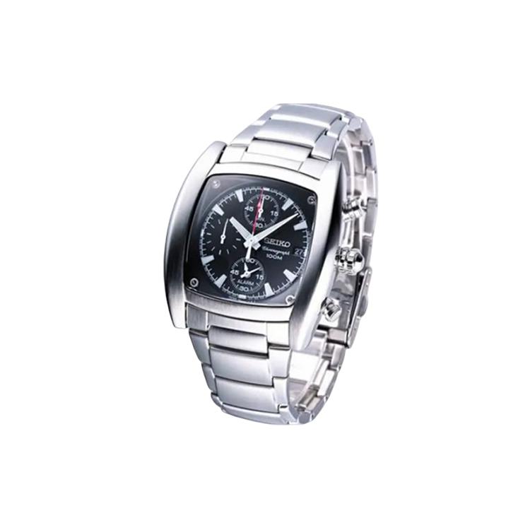 SEIKO Chronograph Series 100m Water Resistant Quartz Movement Stainless Steel Strap Watch SNAA97J1