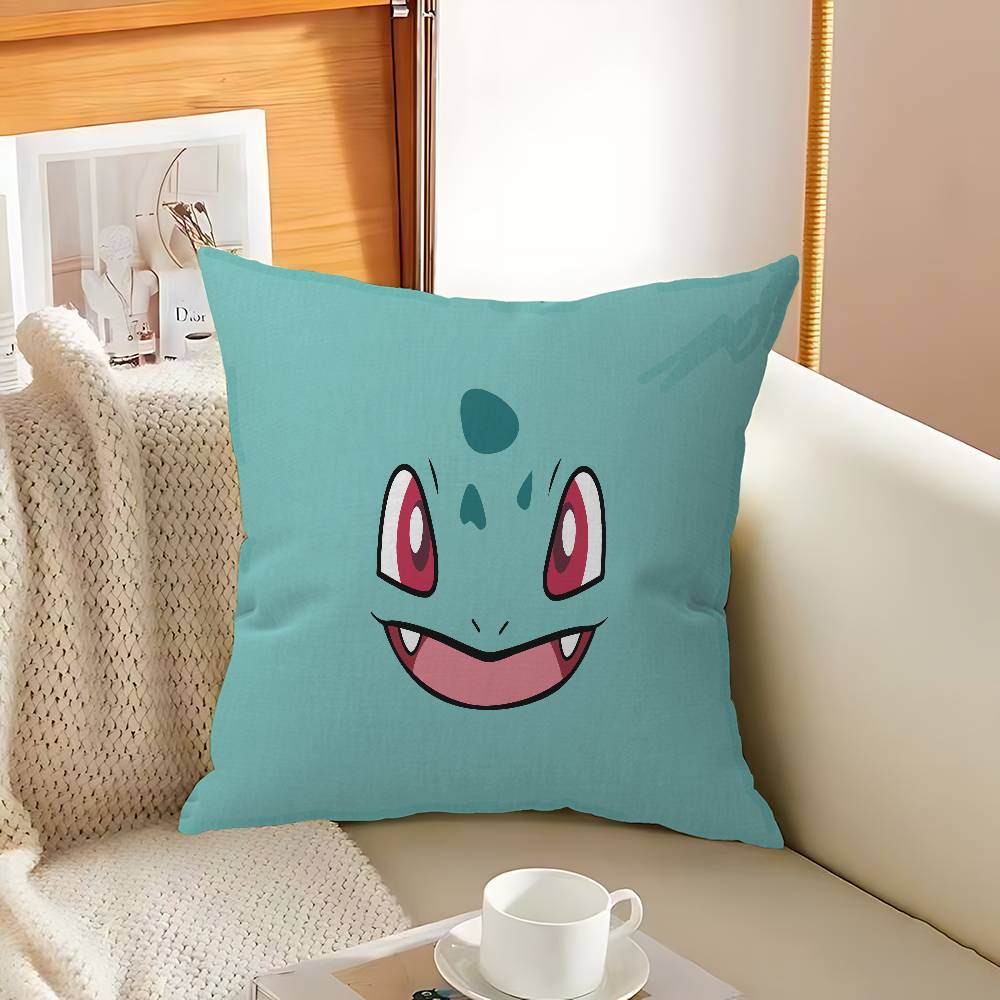 Japan Anime P-Pokemons Cushion Cover Pillowcase Upholstery Sofa Throw Pillow Home Decor Pillowcas