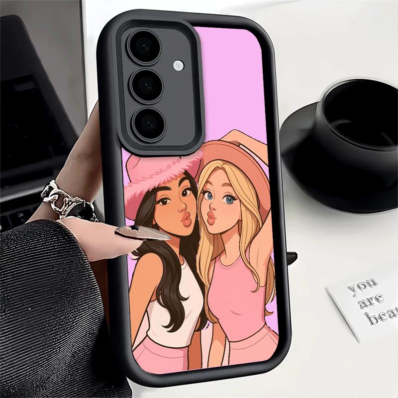 Phone Case for Samsung Galaxy S26 S25 Ultra S24 FE Best Friends Forever Girls Shell S23 Plus S22 + S21 S20 5G Soft Silicone Fund