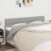 VidaXL 2x Headboards Bedroom Furniture Bed Accessories Single Bed Heads Interior Bed Frame Heads Light Grey 346368