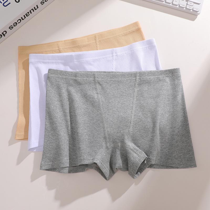 FINETOO 3Pcs Women's Panties Cotton Seamless Sports Boxers Underwear Female Briefs Cozy Lingerie Intimate Underpants S-XXL