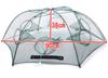 MBK Cage Invasion Type Fishing Net for Secure Capture Just Add Bait and Just Easy Assembly Fishing Net for and Fish 6-Hole Umbrella-Type - Wait! Sink!