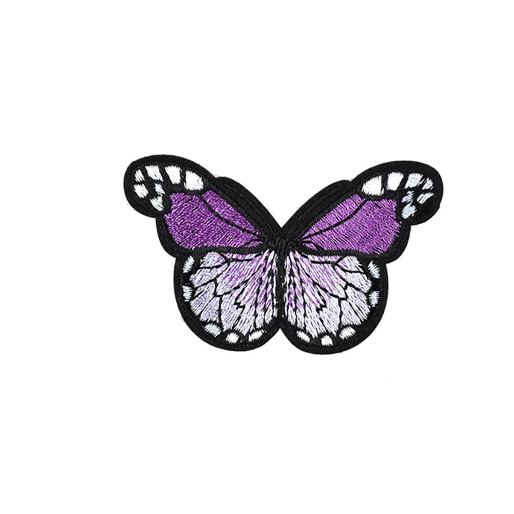 10Pcs Embroidered Fabric Patches Butterfly Applique Iron On Butterfly Patches for Clothes Jackets Jeans Bag Decoration
