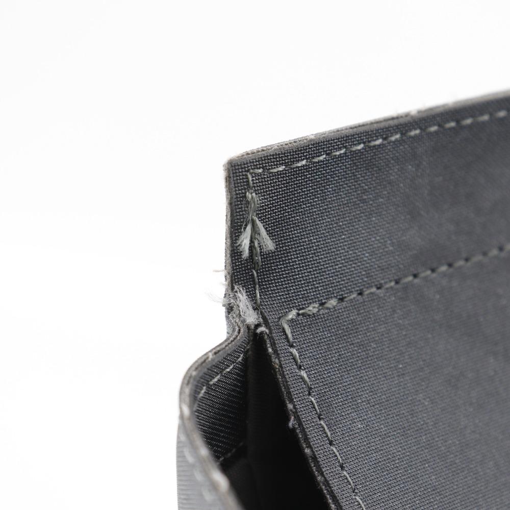 Chanel Logo Tote Bag Sports Line Gray Nylon Women Used