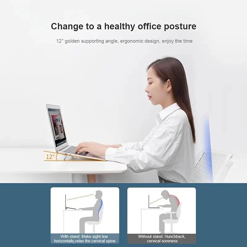 2PCS Portable Self-Adhesive Mini Laptop Stand Invisible Computer Keyboard Stand for Desk, Laptop Feet Compatible with MacBook