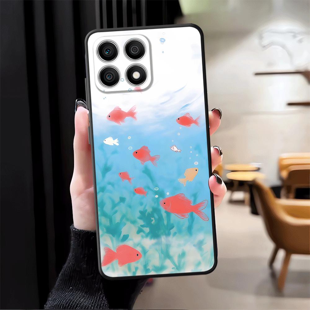Cartoon Cute Fish Funda Phone Cover Case for Honor X5b 90 Magic5Lite X7 X9a 70 X8 8X X6 200 400 Lite