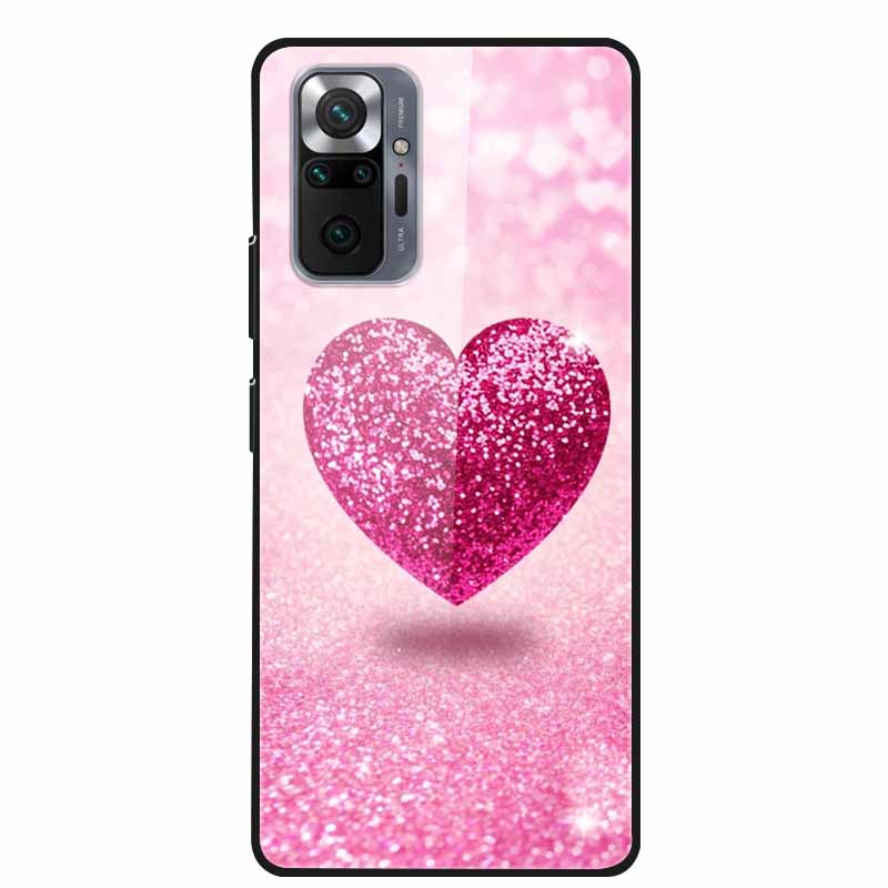 Tempered Glass Colorful Cover For Xiaomi Redmi Note 10 Pro Case Hard Shockproof Funda for Redmi Note10 / Note 10Pro Cases Shell
